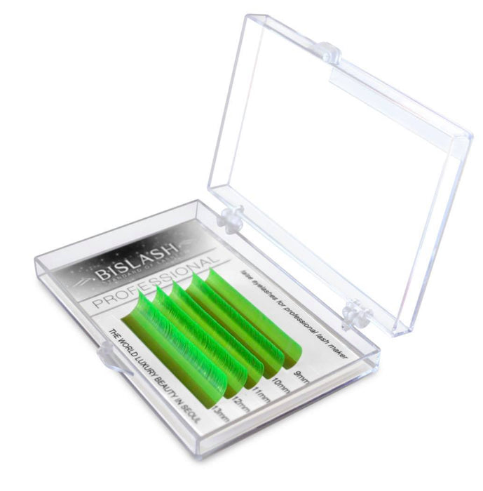 BISLASH Neon Green Lashes D/0.07