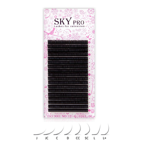Individual Eyelashes SKY Pro C/CC/D Curl