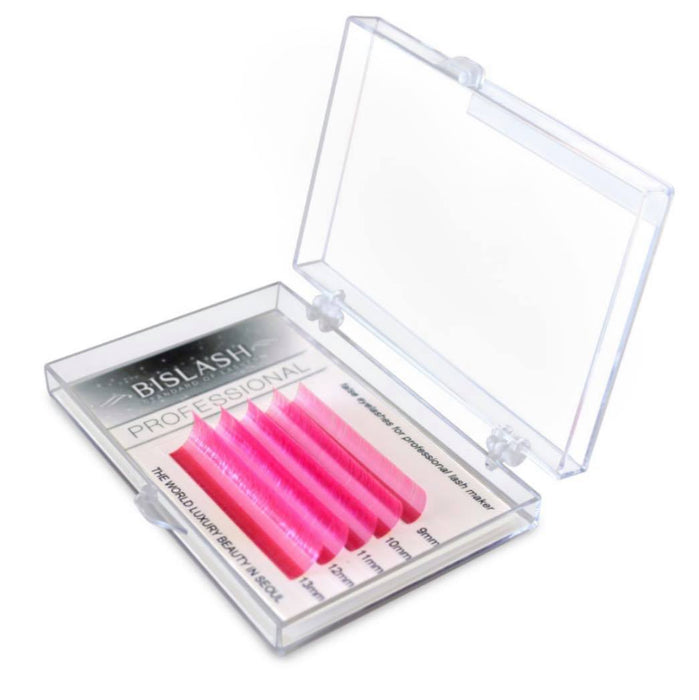 BISLASH Neon Pink Lashes D/0.07