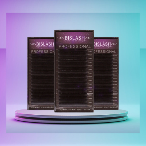 BISLASH Silk Individual Eyelashes Mix Tray C/CC/D/M/L/L+