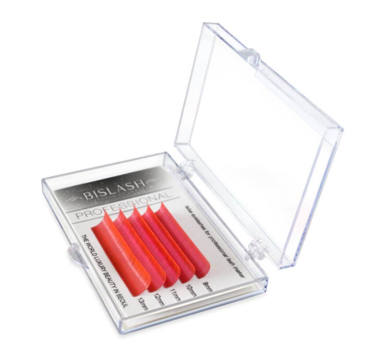 BISLASH Neon Red Lashes D/0.07