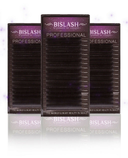 BISLASH Eyelashes C/CC/D/M/L Curl Eyelash Extension Individual Lashes